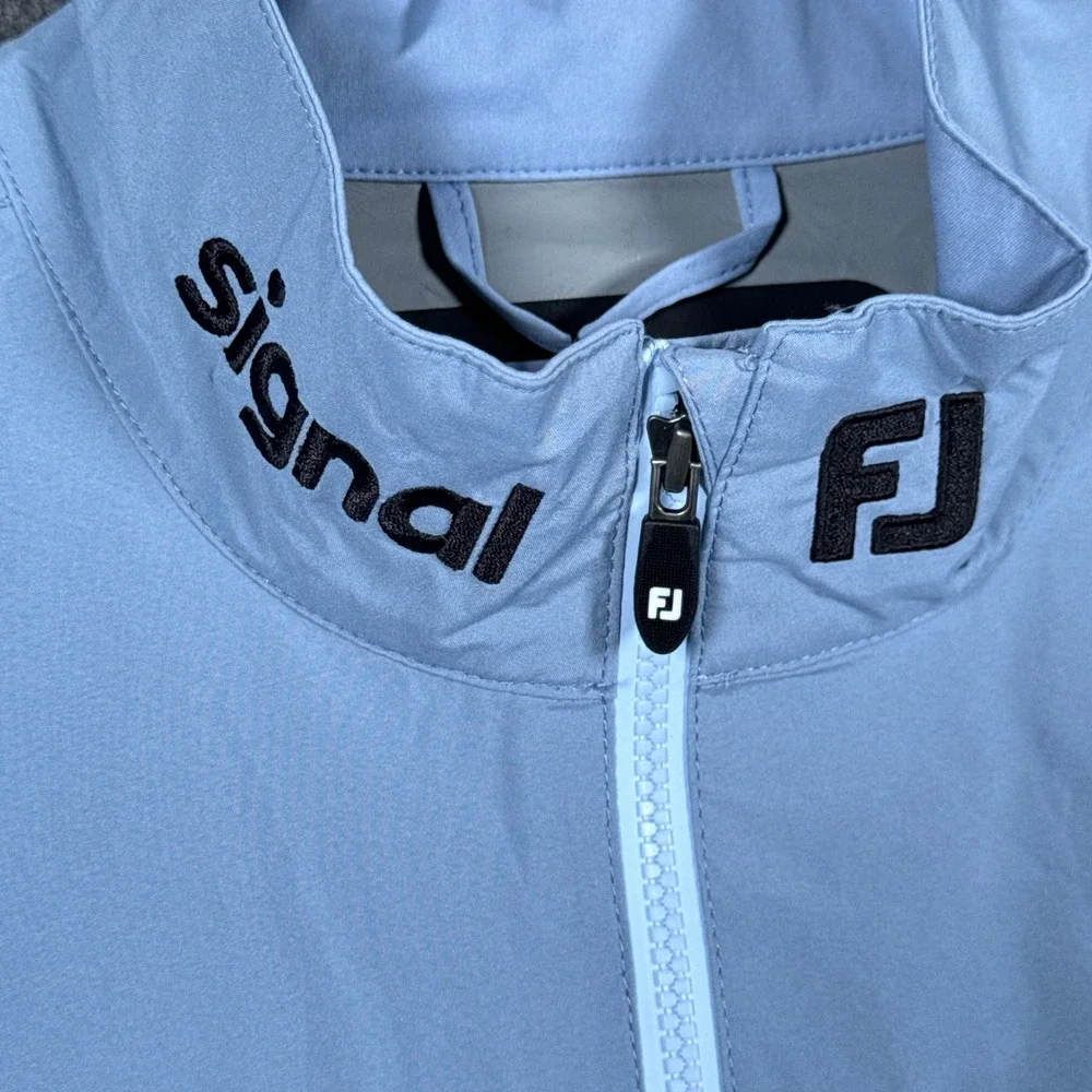 FootJoy HydroLite X Rain Jacket Men Large Blue Titleist Veritex Golf Windbreaker
